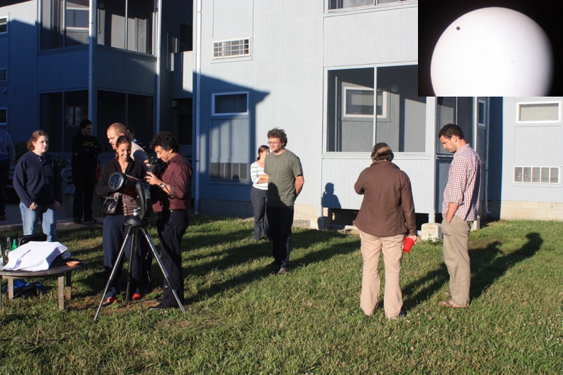 Fermi Summer School students observe transit of Venus