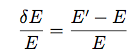 Equation for scaled energy dispersion