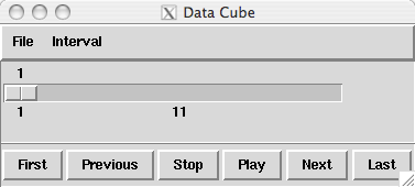 ds9 prompt for data cube file