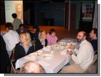 LAT team members during the LAT Team Dinner, October 24, 2002