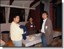 LAT team members during the LAT Team Dinner, October 24, 2002